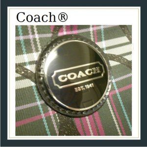 ✅ COACH F17709 Tartan Plaid Hobo Shoulder Bag NWOT